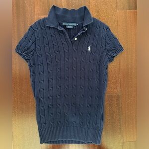 Ralph Lauren short sleeve top navy blue size M